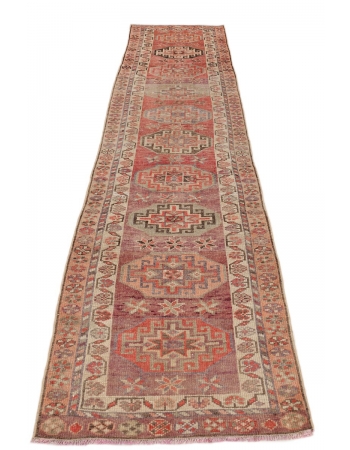 Vintage Decorative Herki Runner  - 2`9" x 12`4"