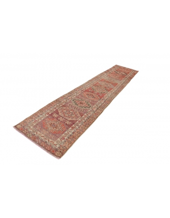 Vintage Decorative Herki Runner  - 2`9" x 12`4"