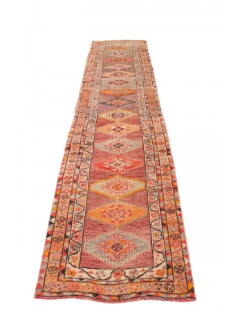 Unique Vintage Decorative Herki Runner - 2`8" x 14`0"