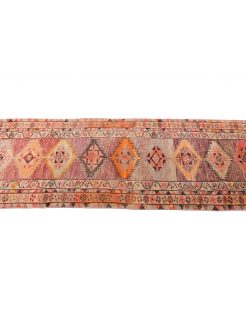Unique Vintage Decorative Herki Runner - 2`8