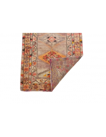 Unique Vintage Decorative Herki Runner - 2`8