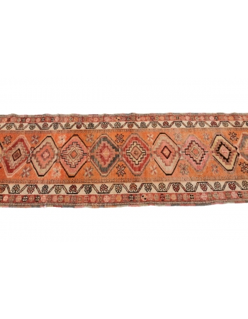 Decorative Vintage Herki Runner - 3`1" x 11`11"