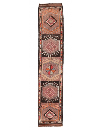 Decorative Vintage Herki Runner - 2`9" x 13`6"