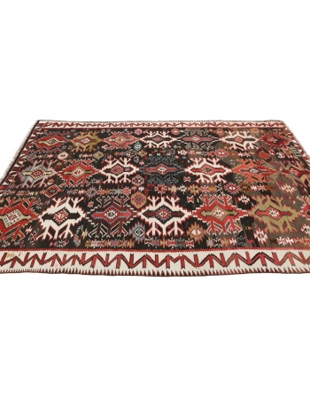 Vintage Unique Decorative Caucasian Kilim Rug - 5`11" x 9`6"