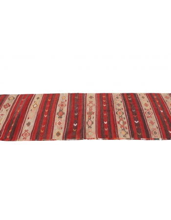 Decorative Vintage Kilim Runner - 2`4" x 11`4"