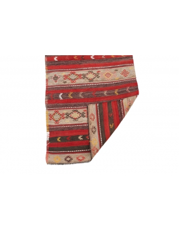 Decorative Vintage Kilim Runner - 2`4" x 11`4"