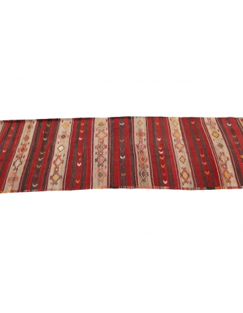 Vintage Decorative Turkish Kilim Runner - 2`6" x 11`0"