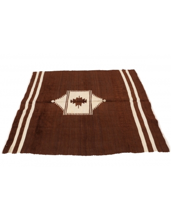 Vintage Turkish Blanket Kilim Rug - 4`10" x 6`0"