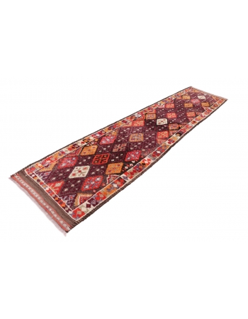 Unique Decorative Vintage Runner - 2`11" x 12`9"