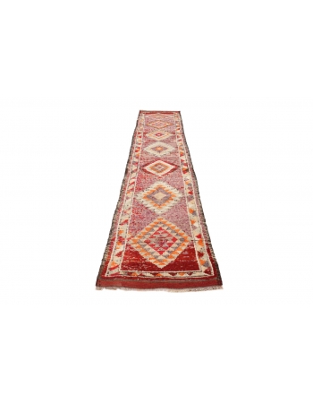 Vintage Decorative Runner Rug - 2`8" x 13`5"