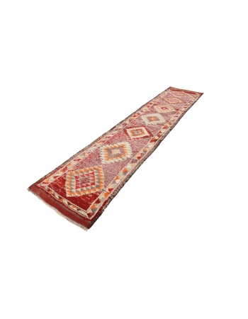 Vintage Decorative Runner Rug - 2`8" x 13`5"