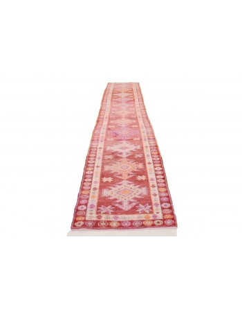 Decorative Vintage Herki Runner - 2`11" x 12`9"