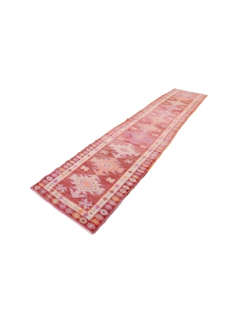 Decorative Vintage Herki Runner - 2`11" x 12`9"