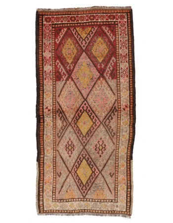 Decorative Vintage Herki Rug - 3`2" x 6`8"