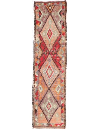 Unique Vintage Decorative Runner - 2`10" x 10`9"