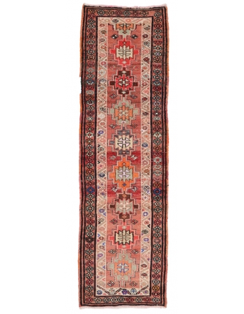 1960's Decorative Herki Runner - 3`0" x 10`1"