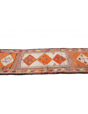 Vintage Orange Decorative Runner - 2`11