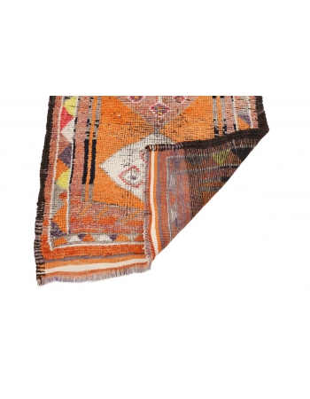 Vintage Orange Decorative Runner - 2`11