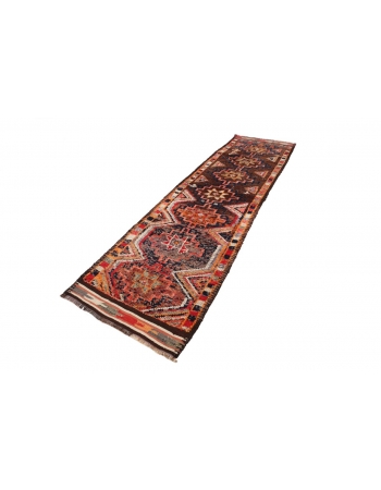 Vintage Decorative Herki Runner - 2`11" x 11`3"