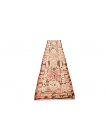 Vintage Faded Decorative Runner - 2`10" x 13`1"
