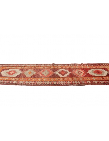 1960's Vintage Runner Rug - 2`9" x 10`11"