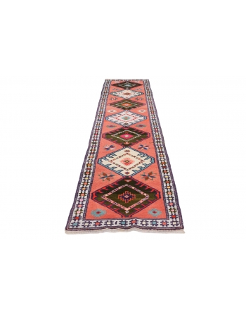 Vintage Decorative Runner Rug - 2`7" x 11`3"