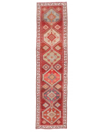 Decorative Vintage Herki Runner - 3`0" x 12`4"