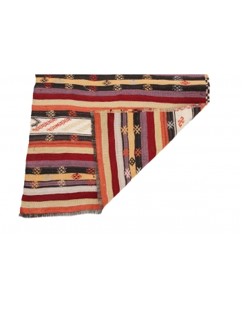 Vintage Striped Kilim Runner - 3`0" x 9`6"