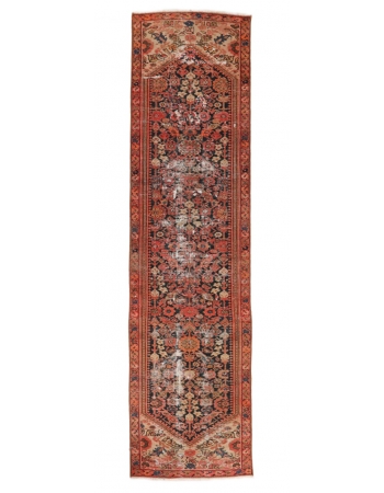 Distressed Antique Malayer Runner - 2`5" x 8`11"