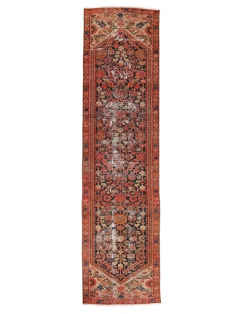 Distressed Antique Malayer Runner - 2`5" x 8`11"