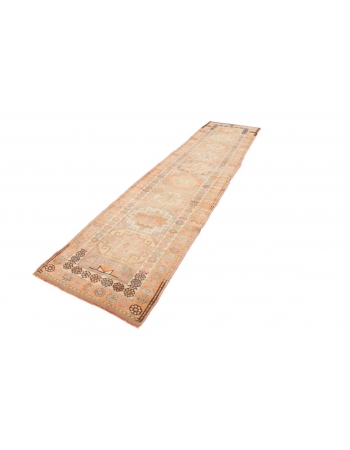 Faded Vintage Runner Rug - 2`11" x 11`4"