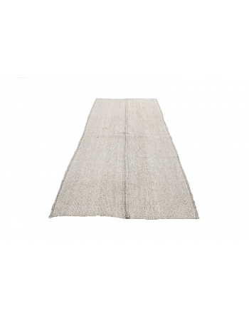 Gray Vintage Modern Kilim Rug - 4`1" x 8`6"