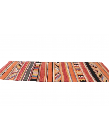 Vintage Handwoven Kilim Runner - 2`10" x 10`4"