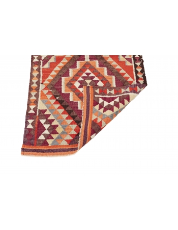 Handwoven Vintage Kilim Runner - 2`11" x 9`10"