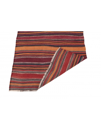 Striped Vintage Kilim Runner - 3`8" x 9`9"