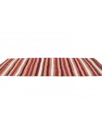 Striped Vintage Kilim Runner - 3`3" x 11`3"