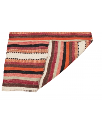 Striped Vintage Kilim Runner - 3`3" x 11`3"