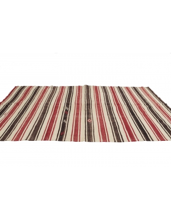 Striped Vintage Kilim Rug - 6`1" x 11`6"