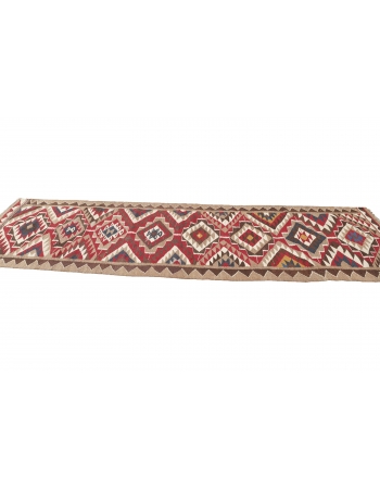 Vintage Herki Kilim Runner  - 2`11" x 11`0"