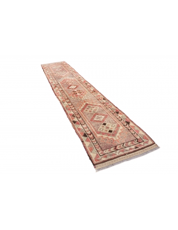 Faded Vintage Runner Rug - 2`10" x 13`3"