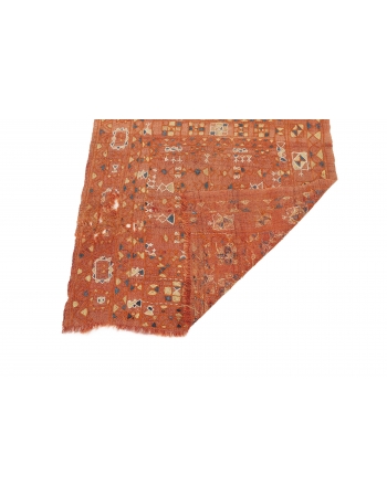 Embroidered Vintage Arabi Kilim Runner - 2`7" x 8`2"