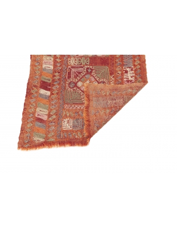 Embroidered Arabi Kilim Runner - 2`5" x 8`0"