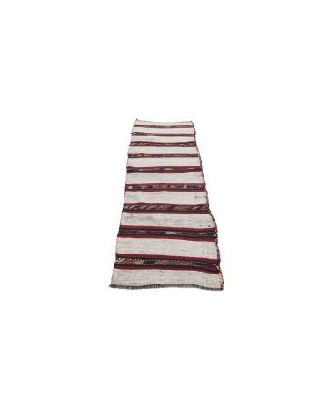 Vintage Striped Kilim Runner - 2`2" x 7`5"