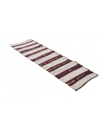 Vintage Striped Kilim Runner - 2`2" x 7`5"