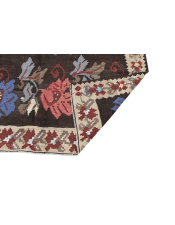 Floral Vintage Kilim Rug - 5`11" x 8`8"