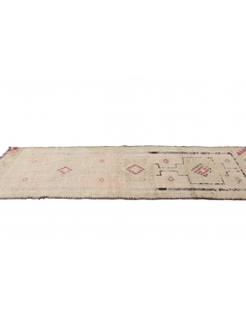 Washed Out Vintage Runner Rug - 2`9" x 9`5"