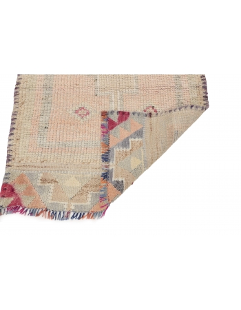 Washed Out Vintage Runner Rug - 2`9" x 9`5"