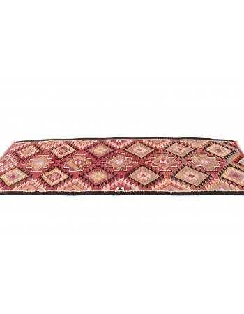 Vintage Herki Kilim Runner - 3`5" x 10`2"