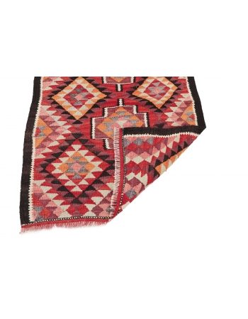 Vintage Herki Kilim Runner - 3`5" x 10`2"