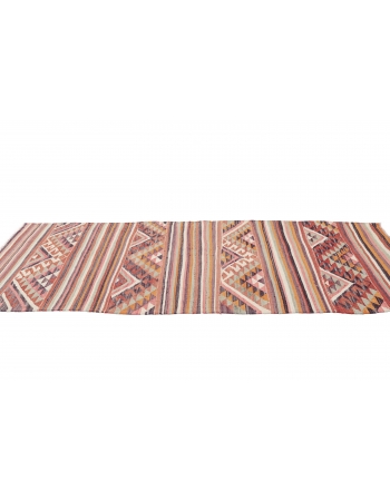 Vintage Colorful Kilim Runner - 3`2" x 10`0"